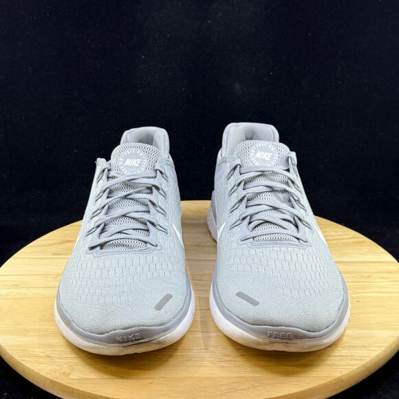 Nike Free Run RN 2018 Wolf Grey White Sneakers 942836-003 Mens Size 13 - Picture 2 of 10